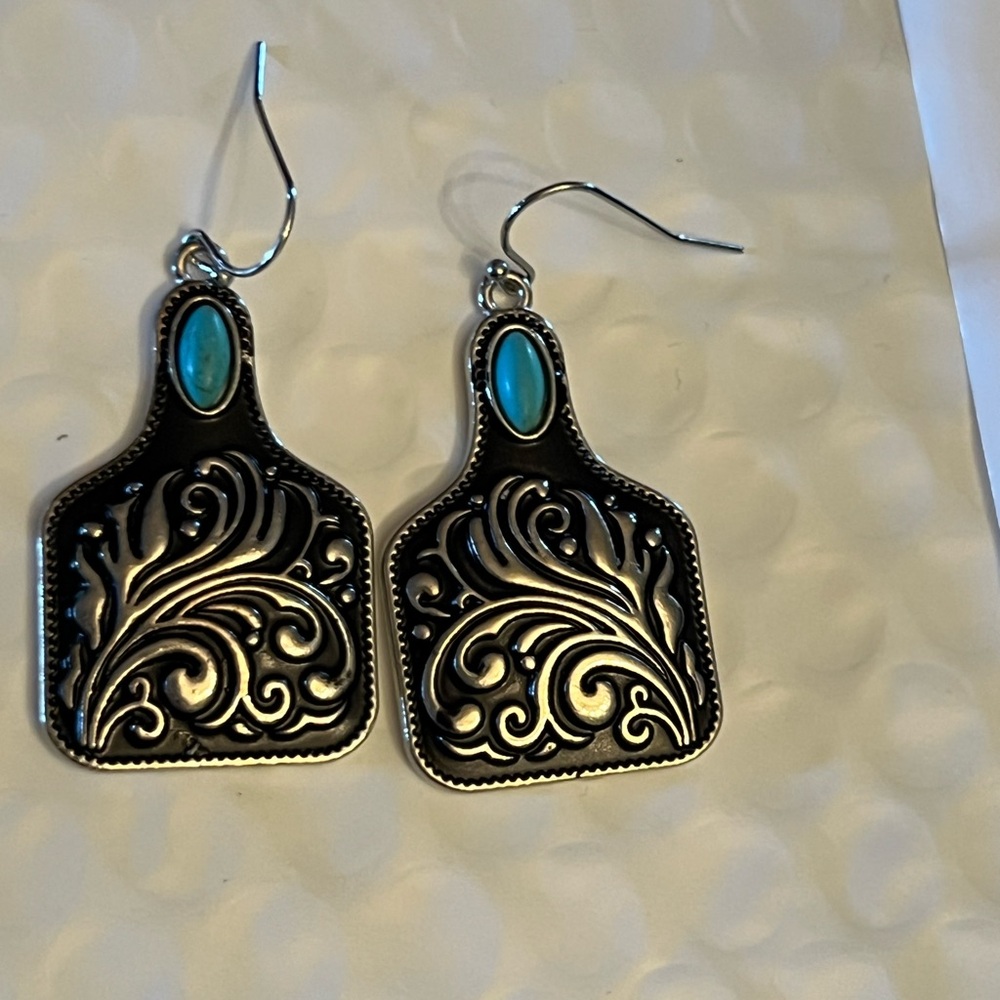 Western style earrings